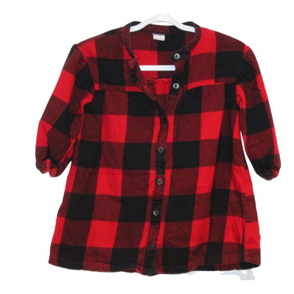 3/$25 🏷 Old Navy Plaid Tunic Dress Size 18-24m - Picture 1 of 2